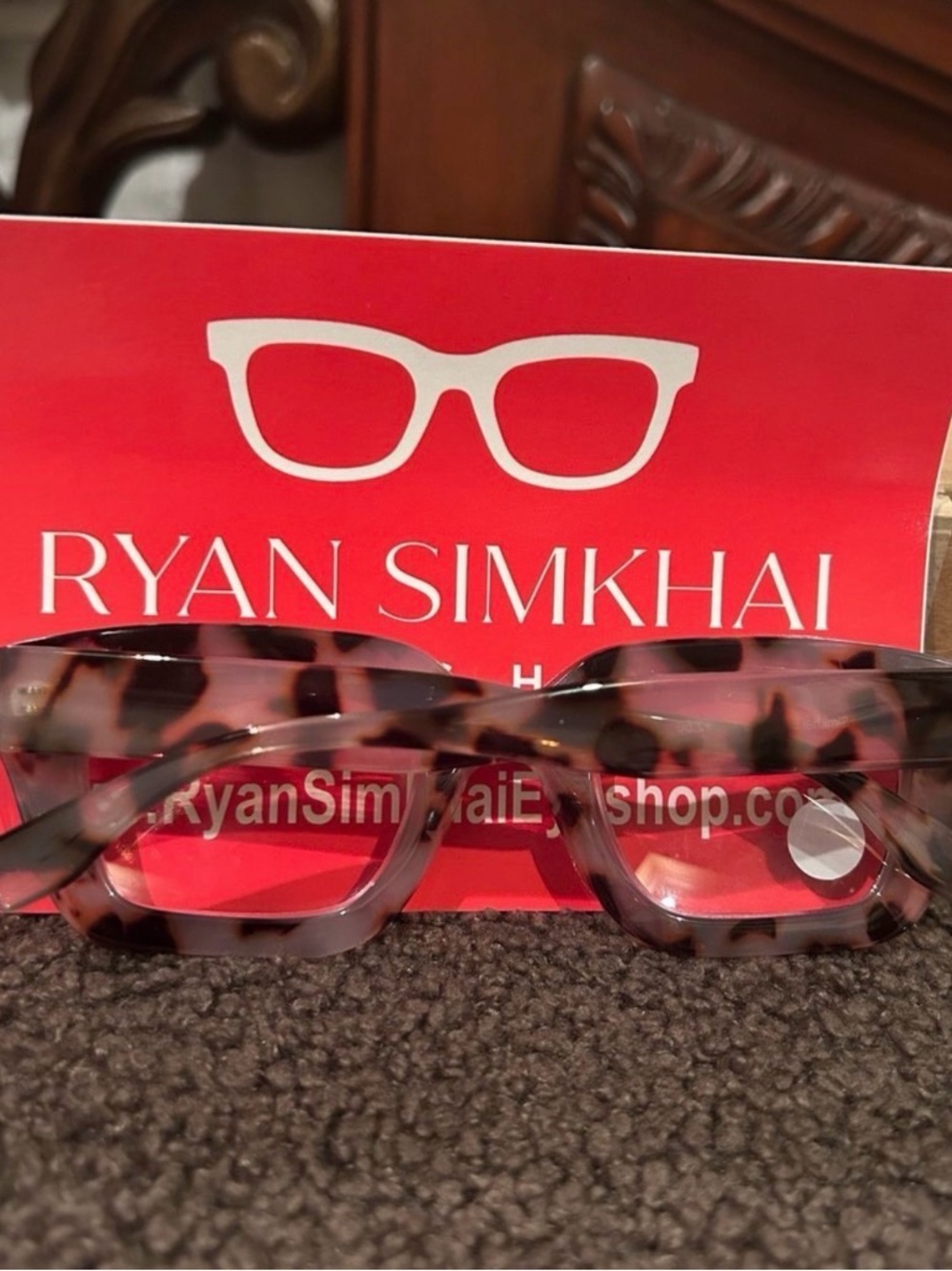 Ryan Simkhai OWEN Bone Tortoise  Blue Light Reading Glasses NWT - Picture 6 of 9
